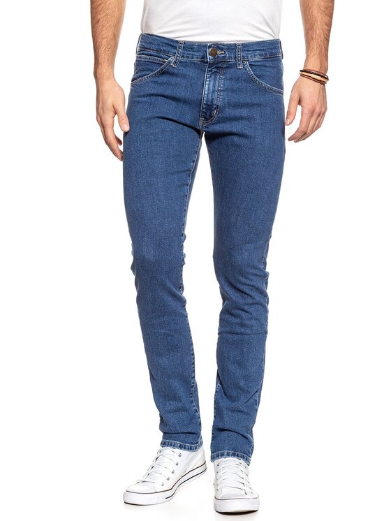 Wrangler Wrangler Jeansy BRYSON Niebieski Skinny Fit