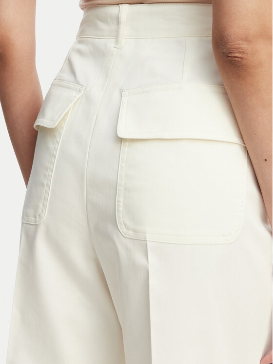 Marella Marella Palazzohose Aceri 2615131071 Écru Wide Leg