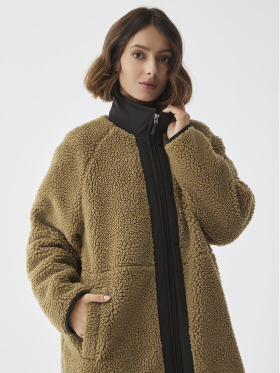 Americanos Americanos Fellmantel Manitoba Braun Relaxed Fit