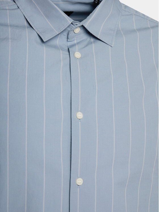 Sisley Sisley Koszula 5B8SSQ03A Niebieski Regular Fit