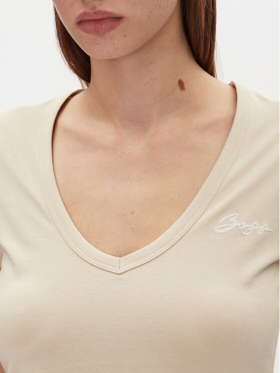 BOSS BOSS T-Shirt C_Eslane_4 50540432 Béžová Slim Fit