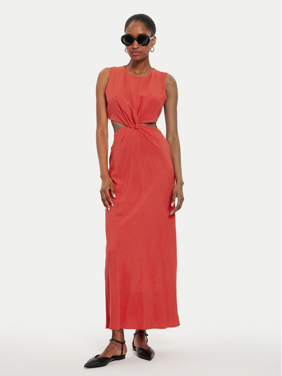 ViCOLO ViCOLO Vasarinė suknelė TB2469 Raudona Regular Fit