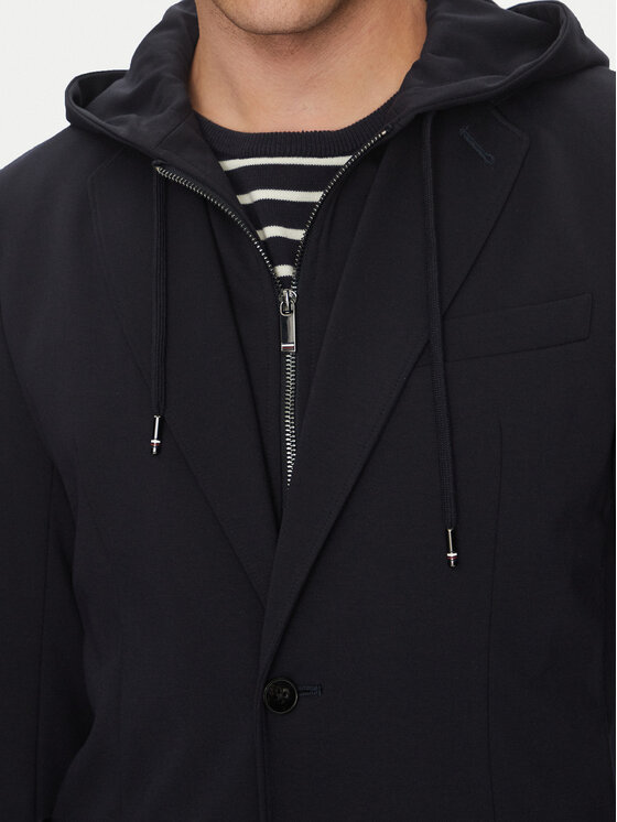 Tommy Hilfiger Tommy Hilfiger Sacou MW0MW39188 Bleumarin Regular Fit
