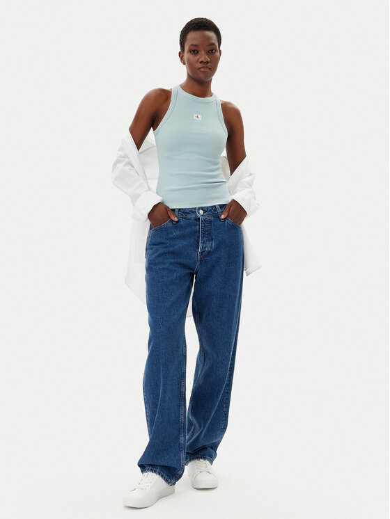 Calvin Klein Jeans Calvin Klein Jeans Top J20J225302 Modra Slim Fit