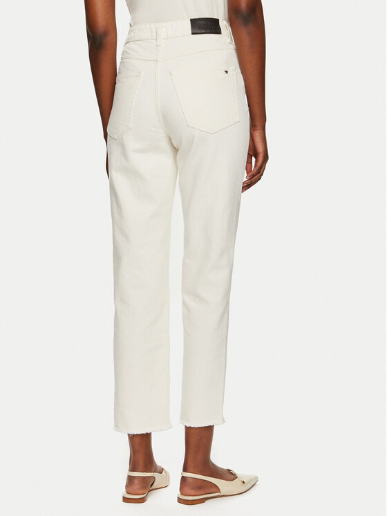 Tommy Hilfiger Tommy Hilfiger Džinsai Classic WW0WW40642 Écru Straight Fit