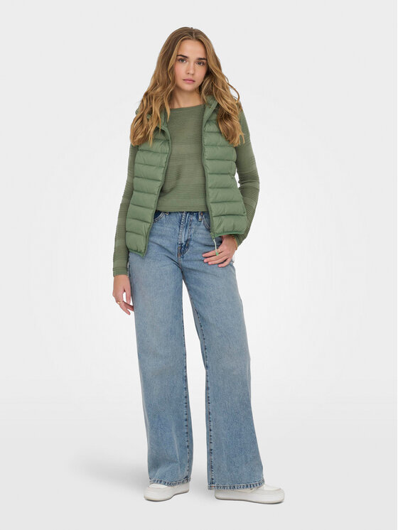 ONLY ONLY Ujjatlan New Tahoe Hood 15205760 Zöld Regular Fit