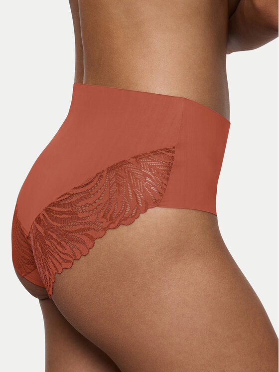 Triumph Triumph Klasične spodnje hlačke z visokim pasom Pretty 10222227 Oranžna
