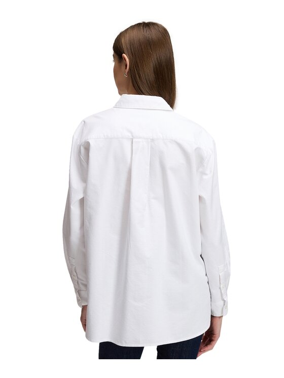Lee Lee Koszula 112385726 Biały Boyfriend Fit