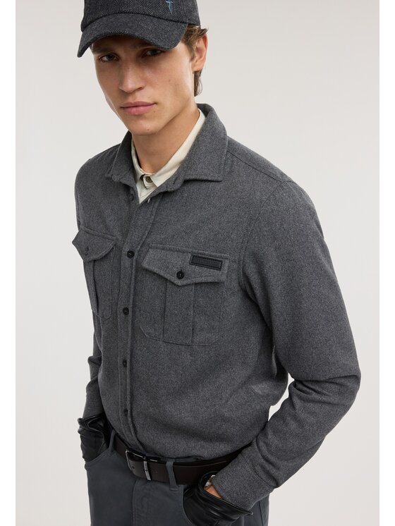 Trussardi Trussardi Koszula 5033N000075N0GX Szary Regular Fit