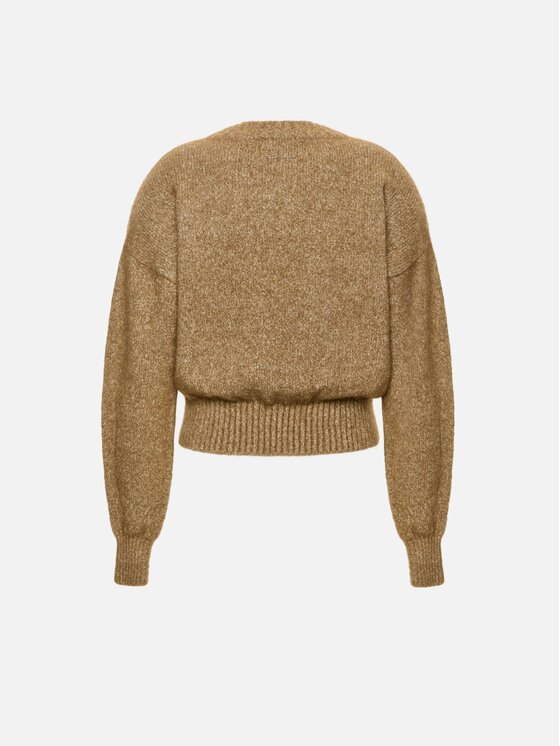 La Mania La Mania Sweter THEIA Beżowy Relaxed Fit