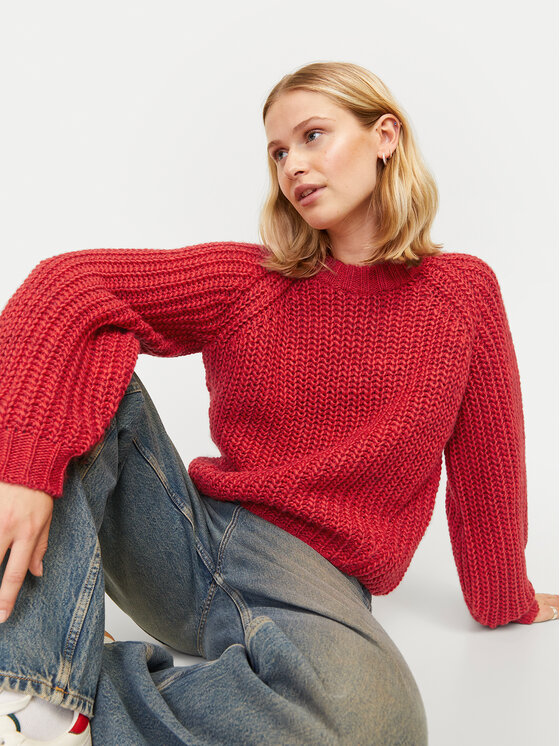 JJXX JJXX Pulover Kelly 12255364 Rdeča Regular Fit