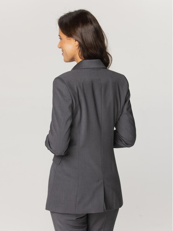 Willsoor Willsoor Marynarka 67631 Szary Regular Fit