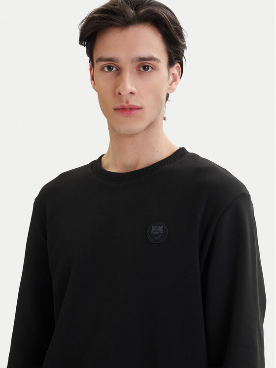 Plein Sport Plein Sport Džemperis SAFC MJO1438 STE003N Juoda Regular Fit