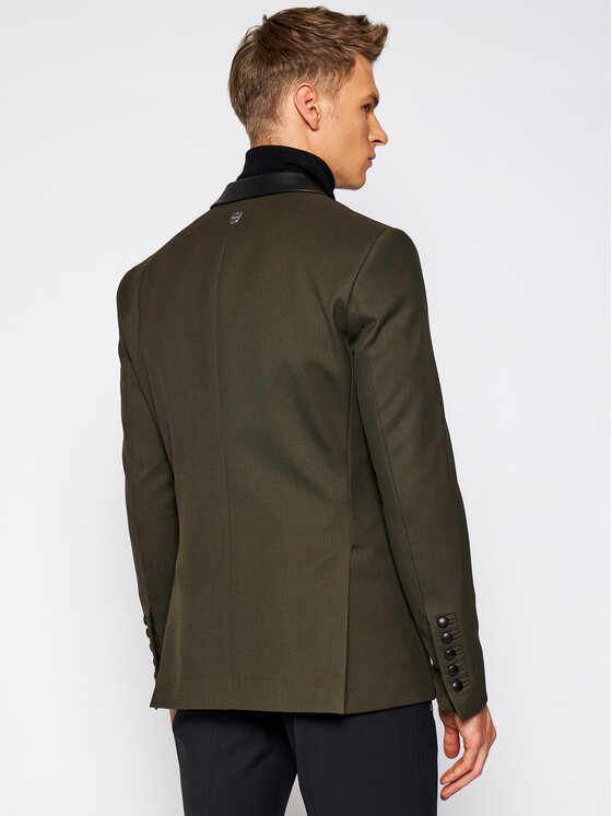 Rage Age Rage Age Giacca da abito Blade Verde Slim Fit