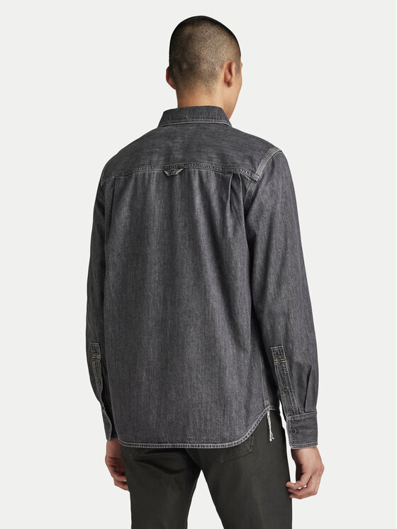G-Star Raw G-Star Raw Koszula jeansowa Nimes D23009-D540 Szary Regular Fit