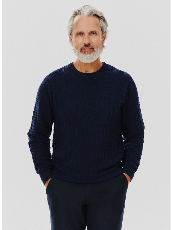 Pako Lorente Pako Lorente Sweter P24WF-2X-006 Granatowy Classic Fit