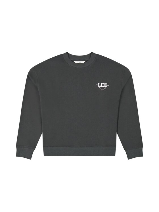 Lee Lee Felpa LOGO CREW SWS Nero Regular Fit