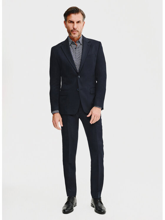 Pako Lorente Pako Lorente Koszula P25SN-1X-022-G Granatowy Slim Fit