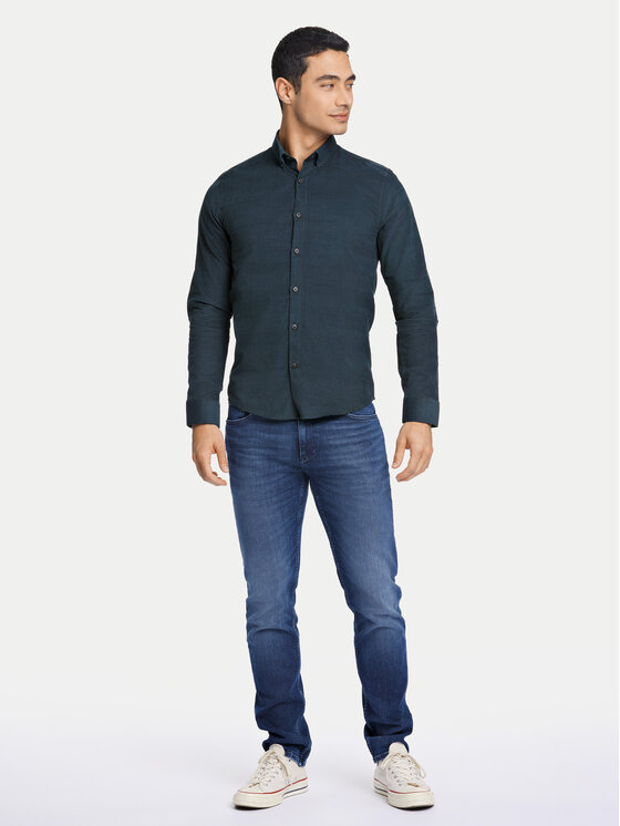 Lindbergh Lindbergh Cămașă 30-203248A Verde Relaxed Fit