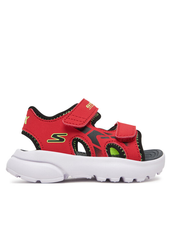Gyerek Szandál Skechers, Méret: 22, Piros, Razor Splash 406513N/RDBK