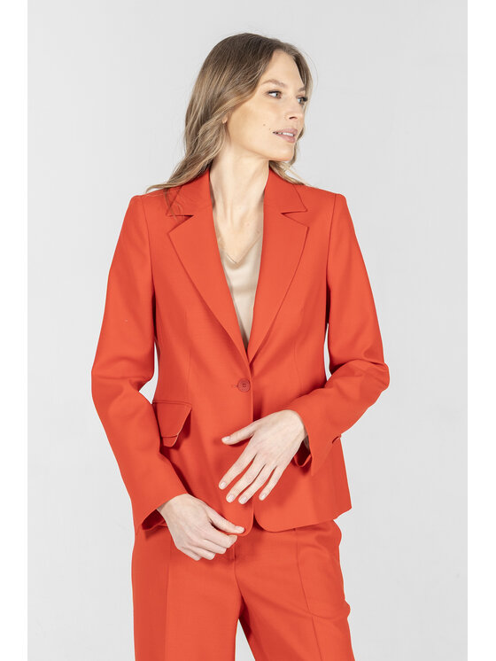 Deni Cler Milano Deni Cler Milano Marynarka W-DC-6001-F2-A2-30-1 Czerwony Regular Fit