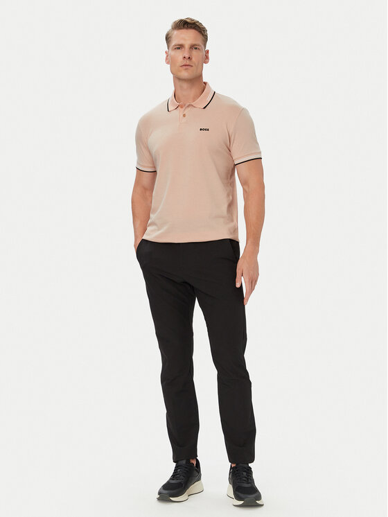 BOSS BOSS Polo Paul 50506193 Pomarańczowy jasny Regular Fit