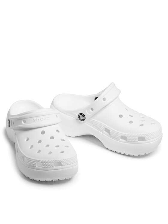 Crocs Crocs Šľapky Classic Platform Clog W 206750 Biela