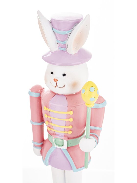 MIAhome MIAhome Figurka królik w mundurze SUNDALO Różowy