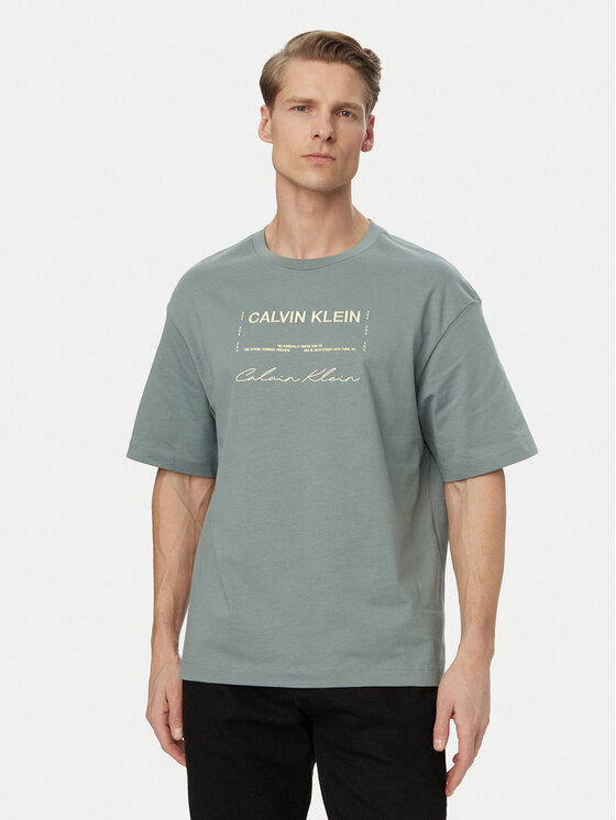 Calvin Klein Jeans Tricou LV04RE827G Gri Regular Fit