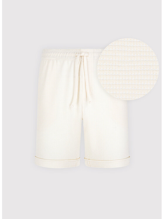 Pako Lorente Pako Lorente Szorty materiałowe P25SF-WS-013 Beżowy Classic Fit