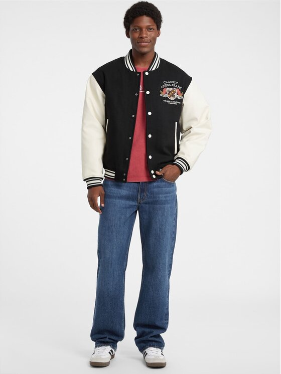 Guess Jeans Guess Jeans Bomber M5BL1E WEI02 Crna Regular Fit
