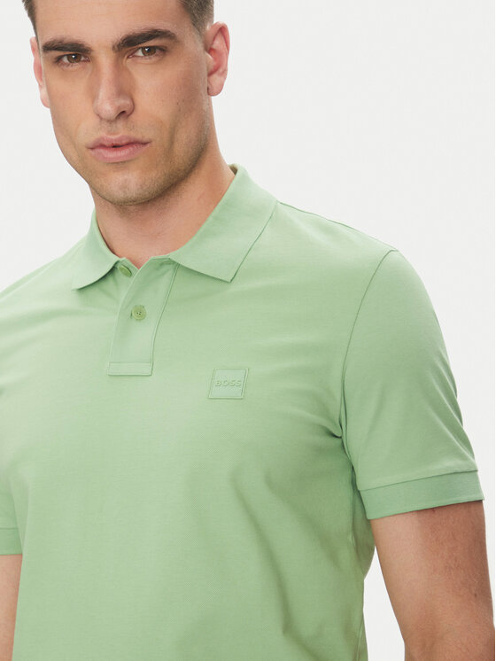 BOSS BOSS Polo marškinėliai Passenger 50507803 Žalia Slim Fit