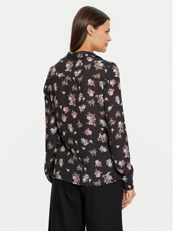 Guess Guess Cămașă W4BH56 WGLA2 Negru Comfort Fit