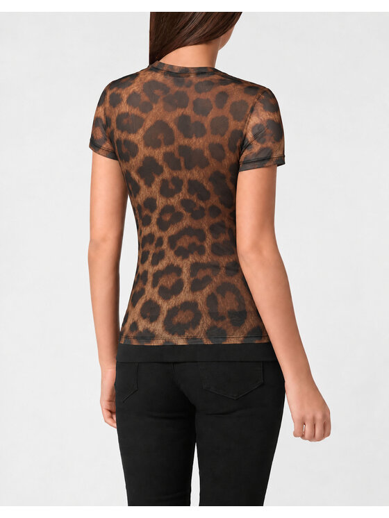 PHILIPP PLEIN PHILIPP PLEIN T-shirt 32191 Marrone Skin Tight Fit
