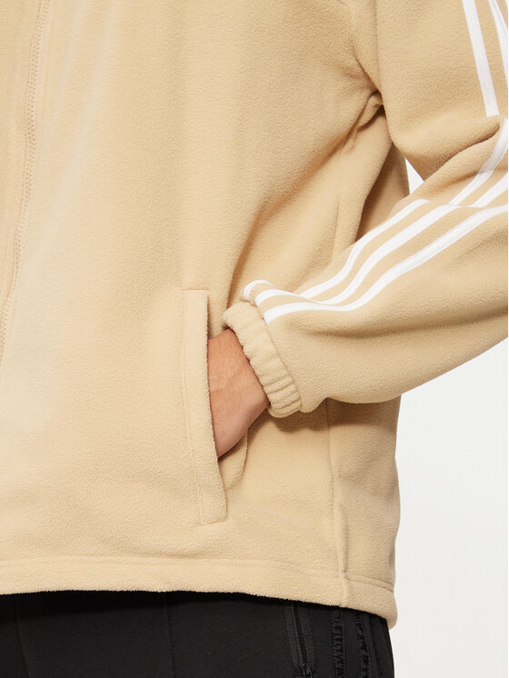 adidas adidas Bluza adicolor 3-Stripes Teddy IZ2487 Beżowy Regular Fit