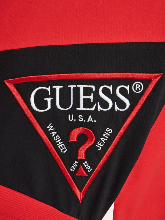 Guess Guess Μπλούζα L4YQ04 KA6R4 Κόκκινο Regular Fit