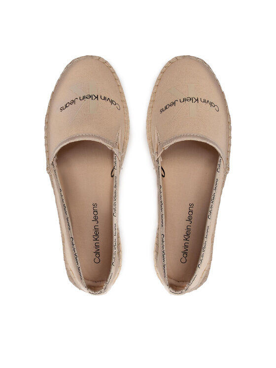 Calvin Klein Jeans Calvin Klein Jeans Espadrilės Esparille Monogram YW0YW00660 Smėlio