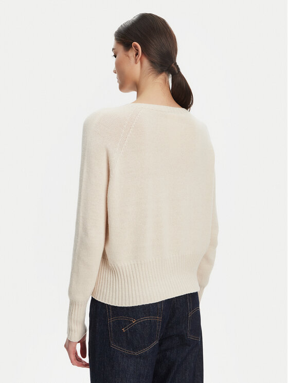 Marella Marella Пуловер Spider 2523366354 Бежов Oversize