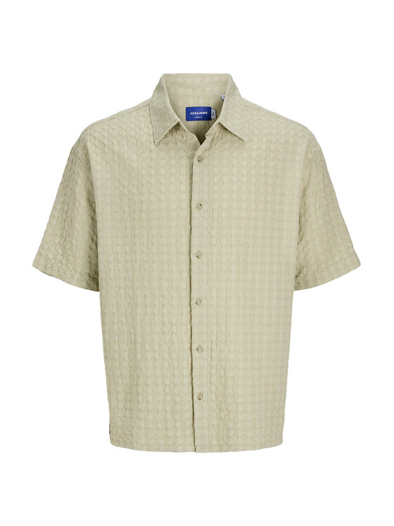 Jack & Jones Jack & Jones Koszula Dobby 12277184 Zielony Relaxed Fit