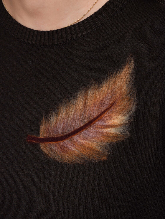 Ombre Ombre Svetr OW-SW-E0027 Hnědá Regular Fit