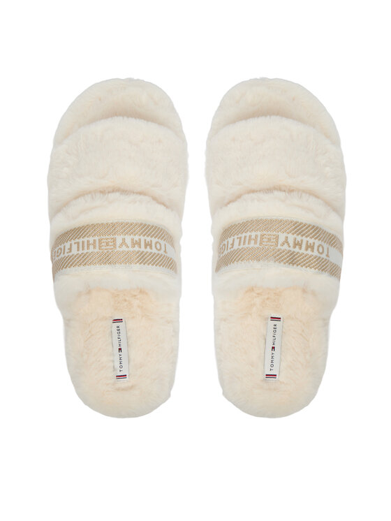 Tommy Hilfiger Tommy Hilfiger Copati Hilfiger Fur Slipper FW0FW08854 Bela