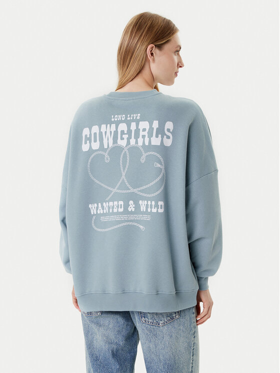 ONLY ONLY Суитшърт Stina 15357086 Светлосиньо Regular Fit