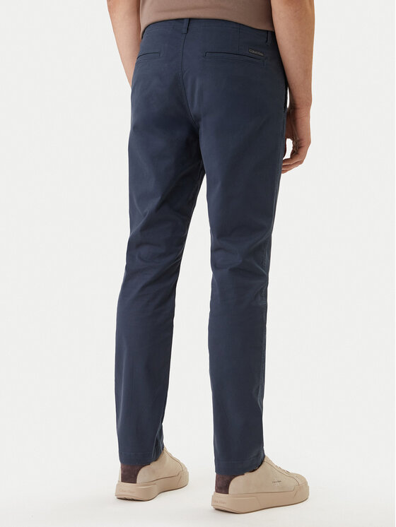 Calvin Klein Jeans Calvin Klein Jeans Auduma bikses LV04RF618G Tumši zils Slim Fit