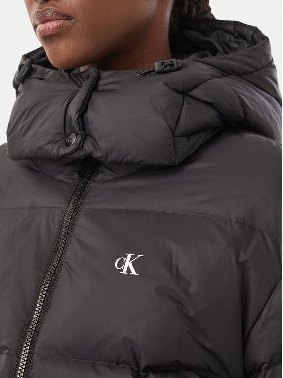 Calvin Klein Jeans Calvin Klein Jeans Pūkinė striukė Essential LV047H500G Juoda Relaxed Fit