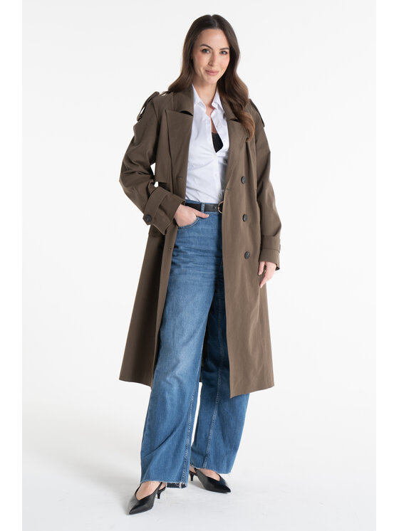 Salme Salme Płaszcz przejściowy Amanda 2.0 Zielony Regular Fit