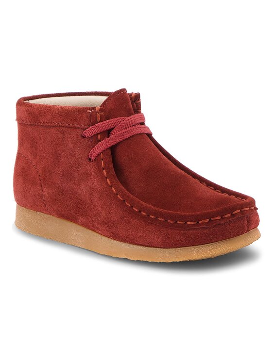 Clarks Clarks Gležnjače Wallabee Bt.. 261350387 Tamnocrvena