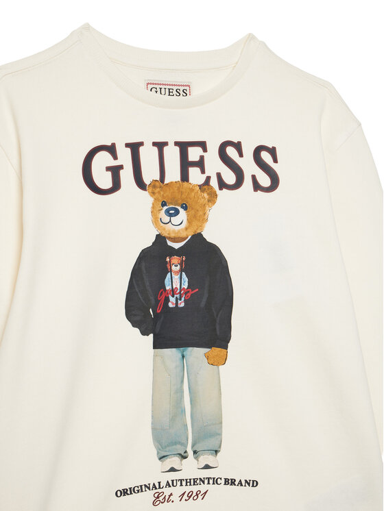 Guess Guess Sweatshirt L6YQ07 K4049 Creme Regular Fit