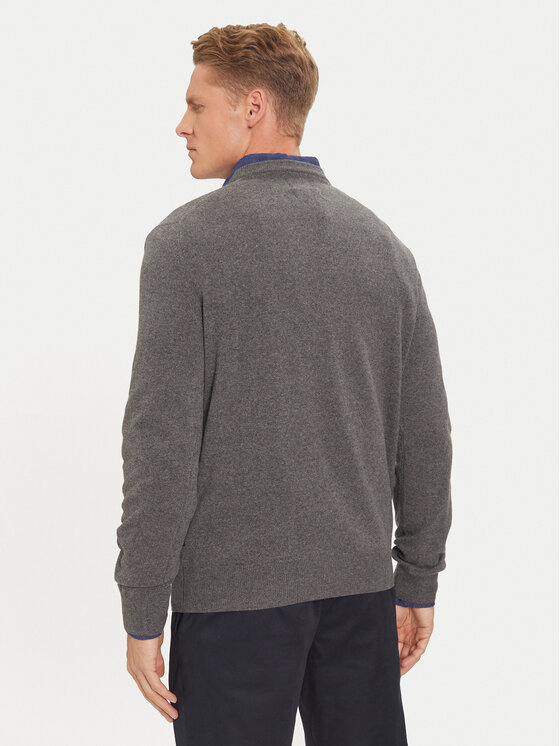 La Martina La Martina Pullover ZMS024 YW106 Grau Regular Fit