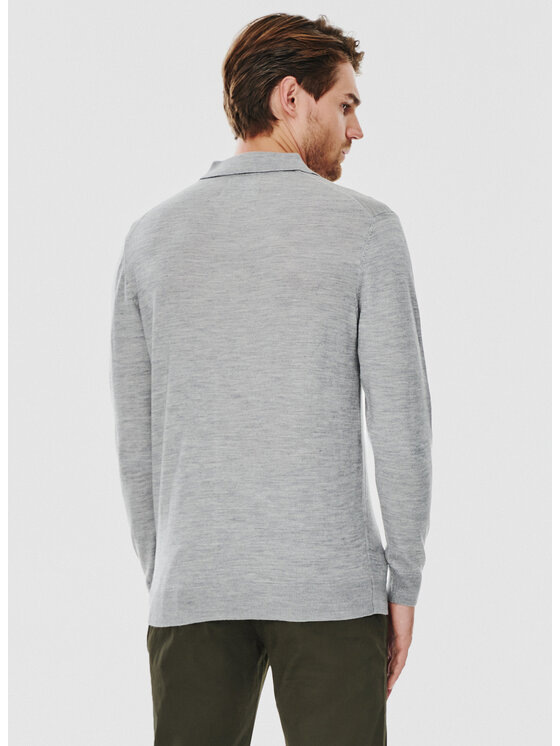 Pako Lorente Pako Lorente Sweter P24WF-2X-012 Szary Classic Fit