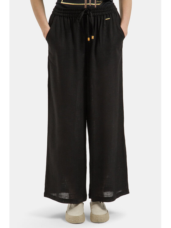 Cross Jeans Cross Jeans Spodnie materiałowe 80171-020 Czarny